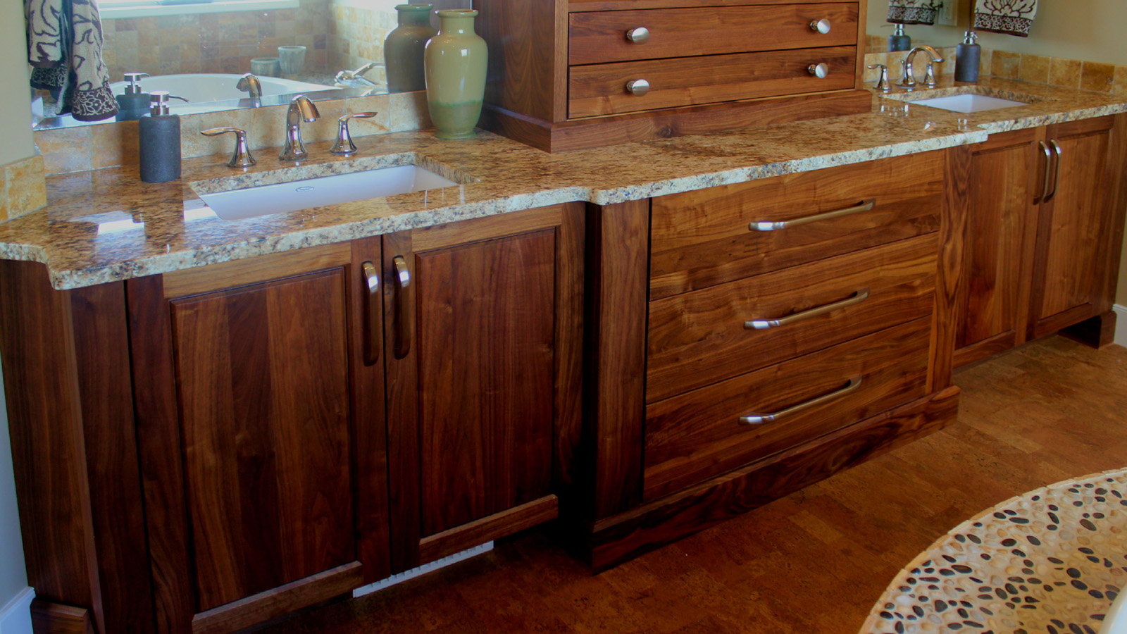 country-style kitchens and bathrooms